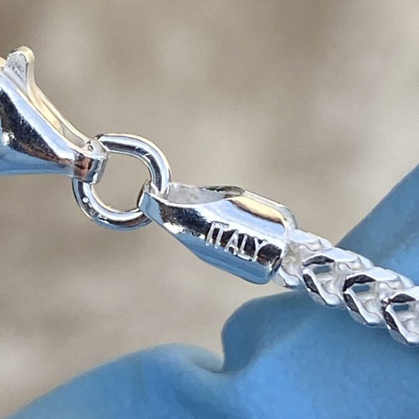 Solid 925 Sterling Silver Franco Chain Necklace Italy 2MM 16 -24  Cheap - Image 5