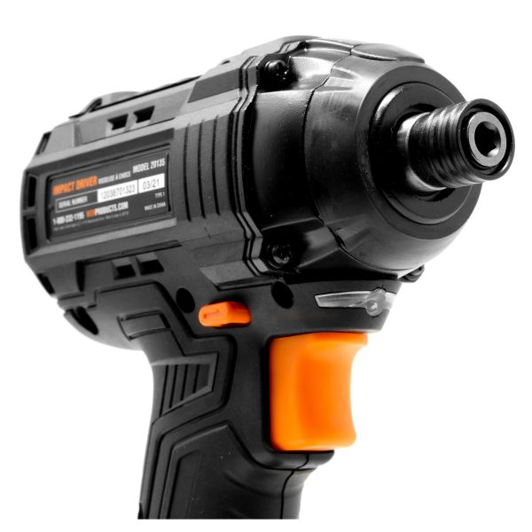 WEN 20135 20V MAX Lithium-Ion 1 4-Inch Brushless Cordless Impact Driver w  2.0 Ah Battery and Charger For Discount - Image 3