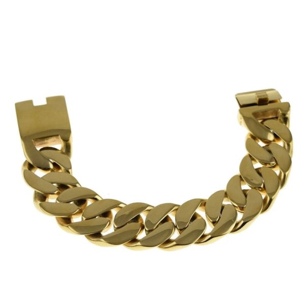 Gold Finish over 316L Stainless Steel 8.5  x 25MM Bracelet on Sale - Image 4