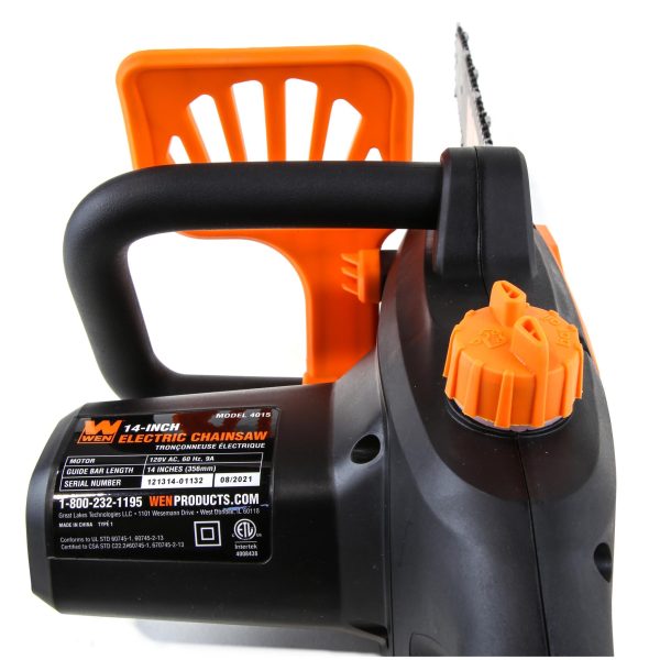 WEN 4015 9-Amp 14-Inch Electric Chainsaw Supply - Image 5