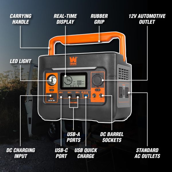 WEN PP300i 300-Watt 269Wh Lithium-Ion Power Station and Battery-Powered Inverter Generator Cheap - Image 2
