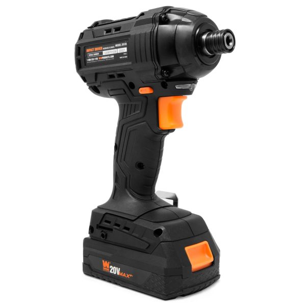 WEN 20135 20V MAX Lithium-Ion 1 4-Inch Brushless Cordless Impact Driver w  2.0 Ah Battery and Charger For Discount - Image 2