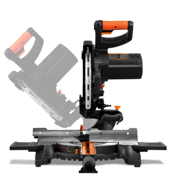 WEN MM1011T 15-Amp 10-Inch Single Bevel Compact Sliding Compound Miter Saw with Laser Online now - Image 4