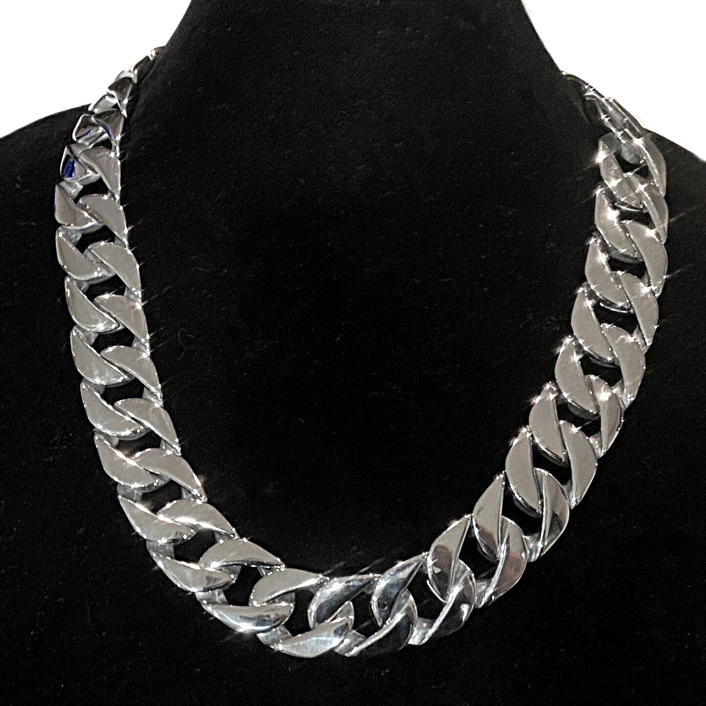 Men s Huge Chain Silver Cuban Link Stainless Steel 25MM Necklace 24  Online Hot Sale