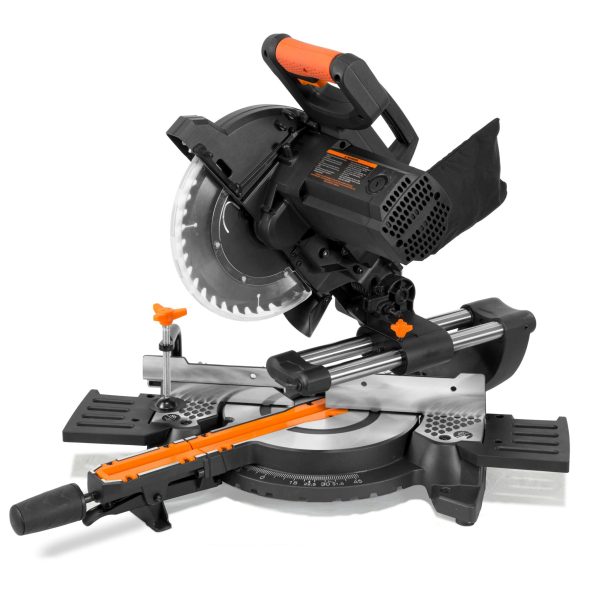 WEN MM1011T 15-Amp 10-Inch Single Bevel Compact Sliding Compound Miter Saw with Laser Online now - Image 2