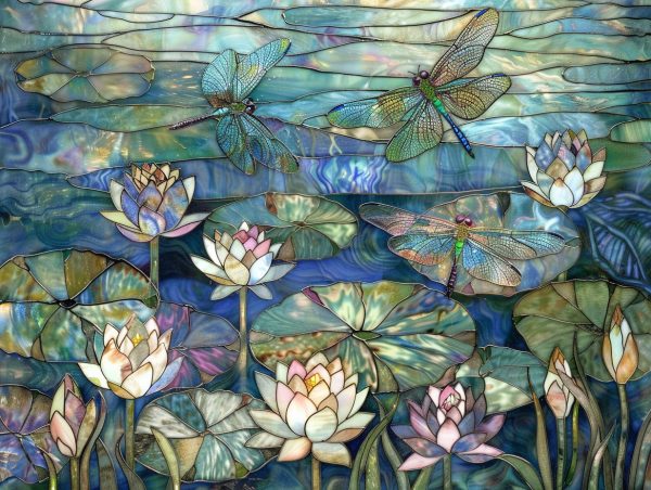 Dragonfly Pond Scene Discount - Image 2