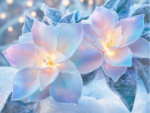 Frosted Gardenia Ornament Hot on Sale - Image 5