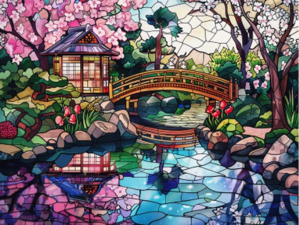 Reflecting Pink Blossoms Online Hot Sale - Image 5
