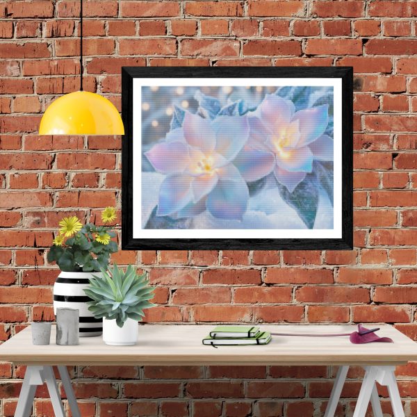 Frosted Gardenia Ornament Hot on Sale - Image 4