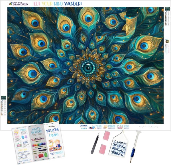 Peacock Feather Mandala Online Hot Sale