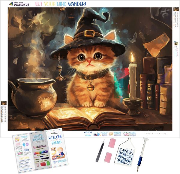Kitten in a Wizard Hat For Cheap