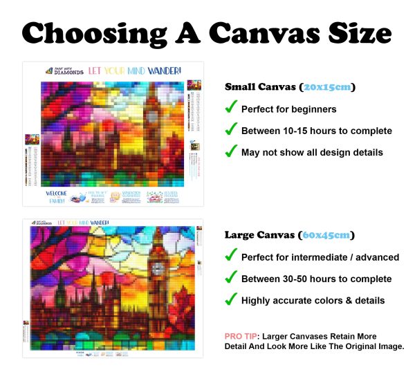 Vibrant Big Ben Stained Glass For Sale - Image 3