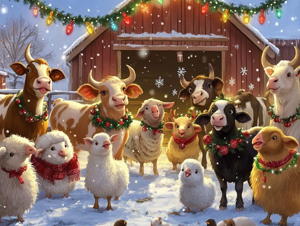Holiday Farmyard Gathering For Sale - Image 2