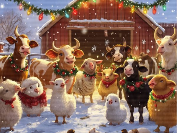 Holiday Farmyard Gathering For Sale - Image 5