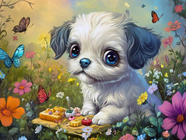 Cute Puppy Sparkling Eyes Sale - Image 2