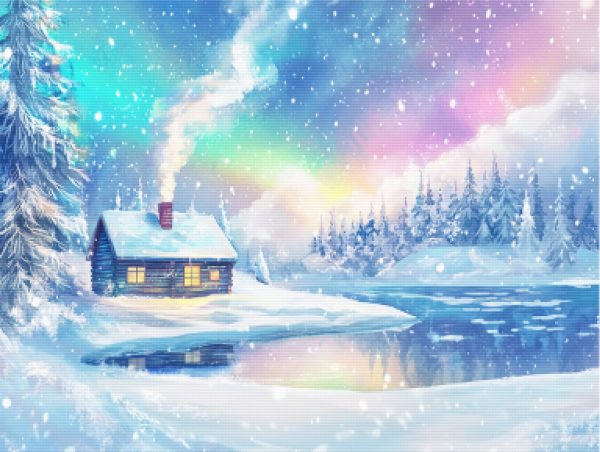Peaceful Winter Cabin By A Frozen Lake Cheap - Image 5