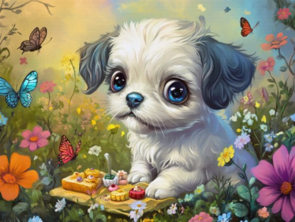 Cute Puppy Sparkling Eyes Sale - Image 5