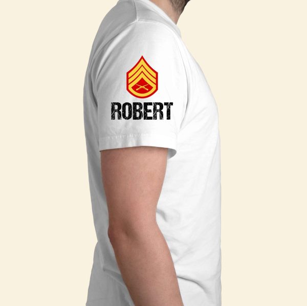Custom Military Rank Gifts For Veteran Shirt Soldier Kneeling at Cross 02ACDT060724 Hot on Sale - Image 4