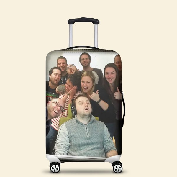 Custom Photo Luggage Cover, Funny Gift For Friends Upcoming Trips 03qhqn060724 For Sale - Image 4