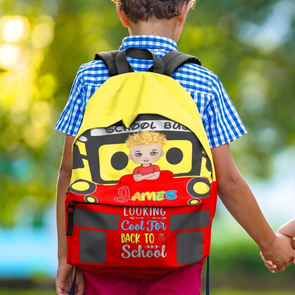Personalized Gifts For Kid Backpack Cartoon Bus Car Shape 04xqdc090724hh Hot on Sale - Image 2