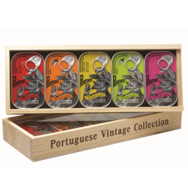 Porthos Sardines Wooden Box Online now